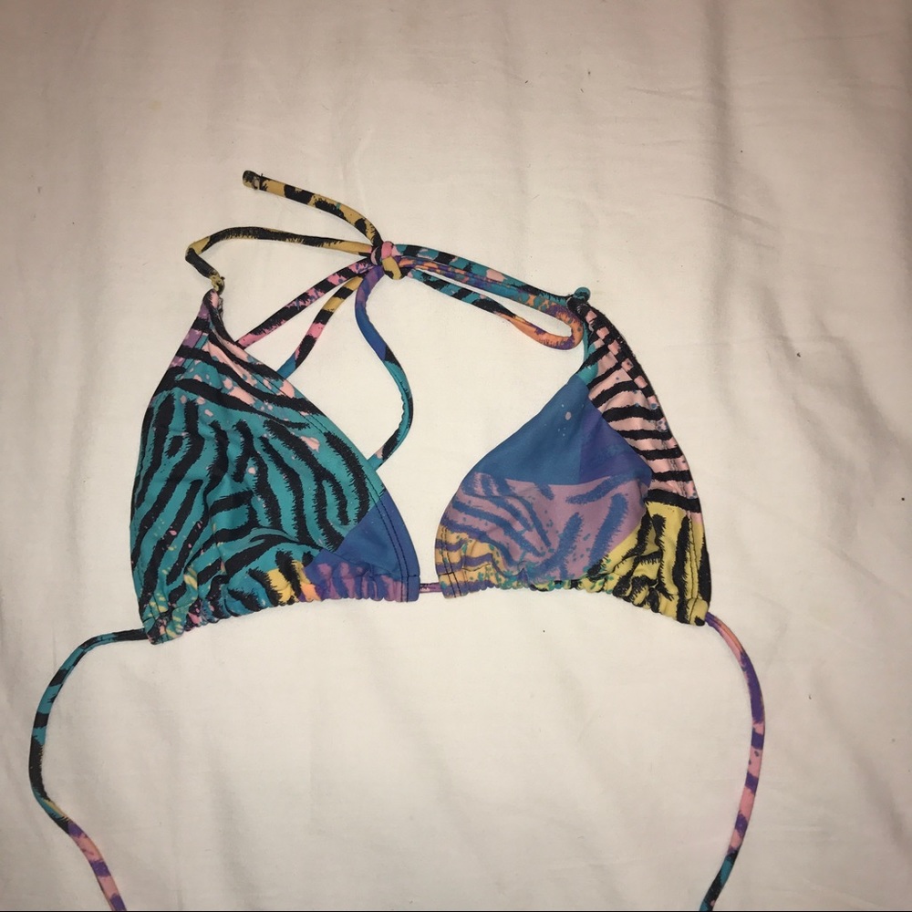 Zebra Print bikini top